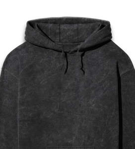 Sweat-shirts pour hommes en coton French Terry à épaules tombantes, coupe ample, à fermeture éclair, avec rivets et strass, poids lourd, sur mesure OEM - Product Image 5