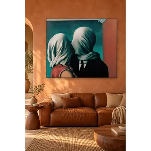 Fida Magritte Les amoureux - Impression sur toile - Product Image 3