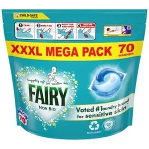 Fairy Laundry Detergent <b>Liquid</b> Capsules 70 <b>Washes</b> - Product Image 1