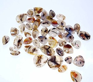 หินควอตซ์ธรรมชาติอัญมณีทรงหลังเบี้ยหินโมรา Montana แบบหลวม - Product Image 1