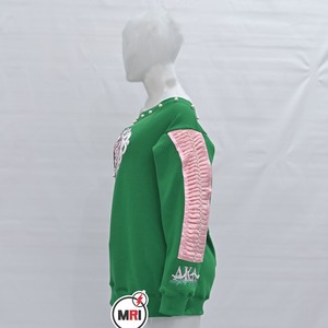 Sweatshirts brodés à manches longues pour femmes avec strass Oversized Crop Tops Female Rhinestone sweatshirt - Product Image 4