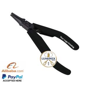Precio con envío Alicates de punta plana de acero inoxidable Lindstrom 7490 de 120mm con mango de dos componentes para trabajos de joyería (negro) - Product Image 3