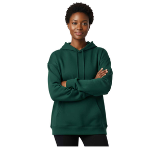 Sudadera con Capucha de Invierno Informal para Mujer, Diseño Personalizado al por Mayor de Fábrica OEM, 100% Algodón, con Mangas de Murciélago, Tejido de Punto, Talla Grande - Product Image 3