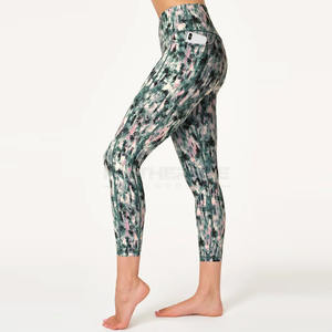 Women's Fitness <b>Legging</b> Customizable Design with Breathable Spandex/<b>Polyester</b> Mid Waist - Product Image 1