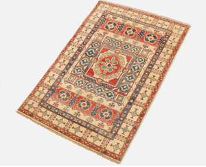 Alfombra hecha a mano con mechones, vibrante, multicolor, hermosa, disponible en tamaño personalizado, rojo y multicolor - Product Image 3