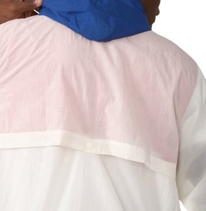 Transpirable personalizado pulóver cortavientos chaqueta con capucha de talla grande Casual al aire libre 100% poliéster chaquetas a prueba de viento fabricante de piel - Product Image 5