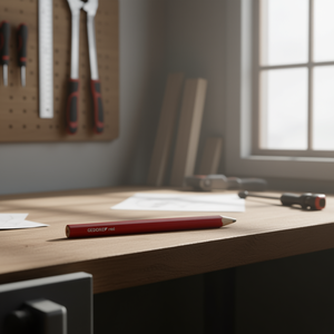 Stylo de gravure manuel Gedore, crayon ovale rouge, lot de 12 pièces - Product Image 3