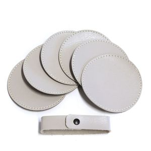 Best Quality Embossed Leather Coasters With Holders / <b>Beer</b> Promotional Coasters / <b>Glass</b> Cup <b>Set</b> Business Corporate for Sale - Product Image 4