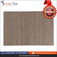 Hand gewebter Leder Jute Runner Teppich 80x250 cm Grau Natur Anthrazit Melange Nattika Teppich für Flur Wohnzimmer Dekor