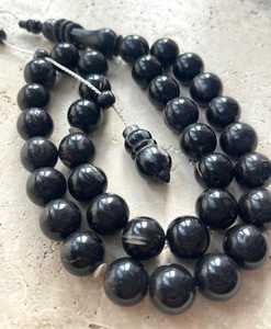 ลูกประคำทำมือคุณภาพสูง หรูหรา ทำจากเขาสัตว์  สลักโลโก้ได้  สัมผัสเหมือนจริง  ราคาถูก  เหมาะสำหรับฮัจญ์และอุมเราะห์  สไตล์เรียบง่าย - Product Image 6