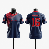 Maillots de sport personnalisés pour hommes, sublimation, respirants, anti-UV, séchage rapide, logo frontal, grande taille, col rond, imprimés