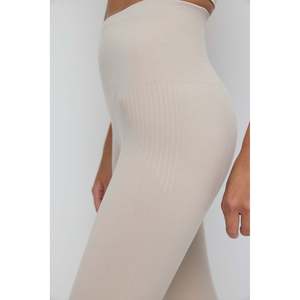 Leggings de sport décontractés à taille haute sans couture en tissu mousseline - Product Image 5