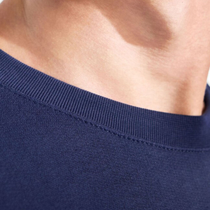 100% coton hommes pull à col rond surdimensionné basiques coton mélangé essentiel pulls 350gsm pour l'automne personnalisé OEM - Product Image 5