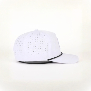 Global Supply Water Resistance Golf Hat Custom Embroidery Patch Logo Twisted Rope 5 Panel Laser Cut Holes <b>Cap</b> Injae Vina Golf VN - Product Image 2