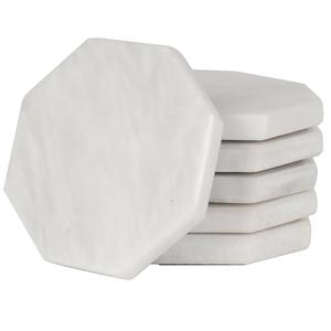 Sous-verres en marbre de qualité superfine Forme florale Design traditionnel Résistance à la chaleur Boissons Tapis pour la cuisine - Product Image 2