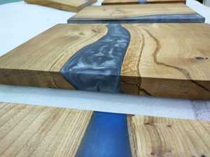 เขียงทำจากเรซินไม้ธรรมชาติปรับแต่งได้ตามต้องการสีที่ออกแบบได้อย่างหรูหราทันสมัยสำหรับบ้าน - Product Image 2