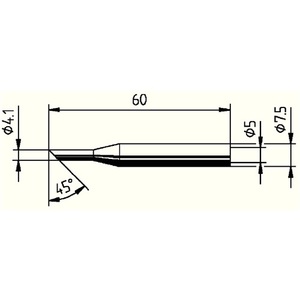 Puntas de Soldadura ERSA 0172 LD/SB Serie 172 Diseño Angulado con Ancho de 4.1mm - Product Image 3