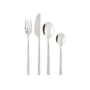 Ensemble de couverts de cuisine en argent poli durable avec manche rectangulaire - Product Image 6