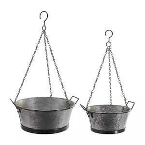 hot sale <b>Garden</b> Winds oval Planter Galvanized Metal Planters & Cast Iron Tubs best selling modern galvanized planters - Product Image 5