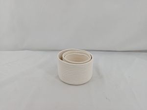 Ensemble de paniers de rangement en <span class=keywords><strong>corde</strong></span> de coton - Trois paniers de rangement de bureau de grande capacité pour articles divers, couleur unie, stock d'usine - Product Image 6