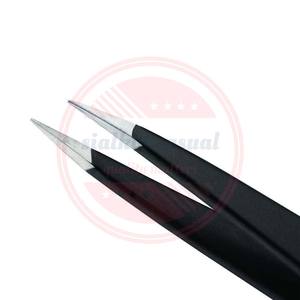 Pince à sourcils professionnelle en acier inoxydable/pince à sourcils à poignée antidérapante de qualité supérieure - Product Image 3