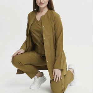 Servicio OEM personalizado de alta calidad de algodón Scrub Jacket Set Nuevo diseño de uniformes de hospital - Product Image 5