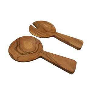 Serveurs à salade en bois de manguier uni de haute qualité 11 pouces pour aliments et salades produits écologiques 2025 accessoires de cuisine - Product Image 6