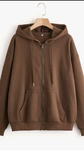 Breathable Soft Customized Design Men's Winter Zipper Hoodie Solid Color Pocket Solid Design Quick Dry Casual Wear Hoodies - Product Image 5