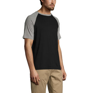 Premium quality Men's <b>Raglan</b> Sleeves <b>T</b>-<b>Shirts</b> 100% cotton Sportswear Custom Logo Durable Reglan <b>T</b>-<b>shirt</b> for men loose fit - Product Image 1