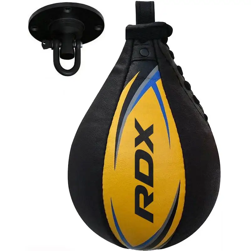 卸売高品質ボクシング & MMAトレーニングレザースピードバッグパンチバッグパンチングエクササイズスピードボールフィットネストレーニングスピードボール