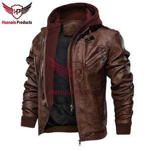 Chaquetas de cuero de marca Premium para hombre, elegante chaqueta informal de otoño para motocicleta, abrigo de motorista para invierno, nueva ropa para hombre - Product Image 3