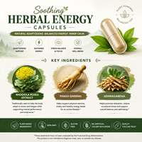 Bio Rhythm Support : Capsules à base de plantes pour l'adaptation systémique, densité nutritive, formule minimaliste, compatible végétalien, certifié Halal