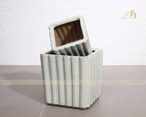 Le pot de fleur blanc FI136H16 de conception moderne pour la maison et le jardin améliore les mini paysages - Product Image 1