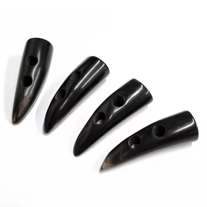 Black Horn <b>Toggle</b> <b>Buttons</b> for Jackets and Blazers Sewing Decorative <b>Buttons</b> for Coat by crescent crafts - Product Image 2