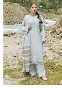 La ropa de invierno más vendida Shalwar kameez trajes para mujeres en material de cuero genuino de muy alta calidad con bordado muy fino - Product Image 4