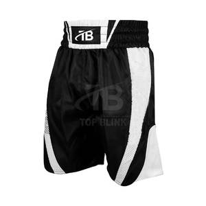 2025 Oem Usine Personnalisé Short De Boxe pour Hommes Sportif Taille Élastique Muay Thai Formation Fitness Combat Porter Motif Solide - Product Image 1