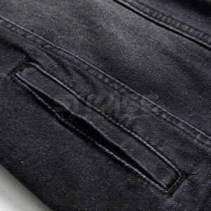 Veste en jean pour homme, tendance, hiver, tissu en toile, logo sur le devant, coupe-vent, best-seller - Product Image 6