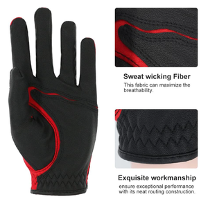Gants de golf en cuir PU à main gauche de qualité supérieure avec logo personnalisé Gants de golf de qualité élégante pour hommes - Product Image 5