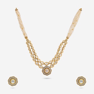 Kundan Necklace 189242 Elegant <b>Wedding</b> <b>Accessory</b> - Product Image 1