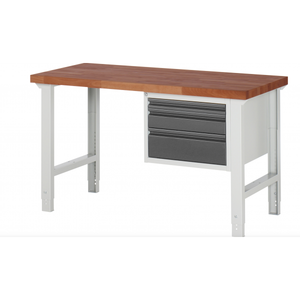 Table de travail Série 7000 - Modèle 7126 BR réglable en hauteur 1500 x 700 x 790-1140 mm - Product Image 3
