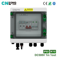 Boîtier de Combinaison Solaire Photovoltaïque CNLONQ 1 Entrée 1 Sortie DC500V 20/32/40/63A IP65 en Plastique PC+ABS – Fournisseur d'Usine