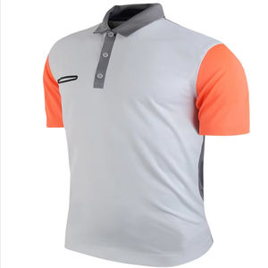 Polos de manga corta de algodón y poliéster personalizados para hombres, polos cortos de golf informales de negocios - Product Image 3