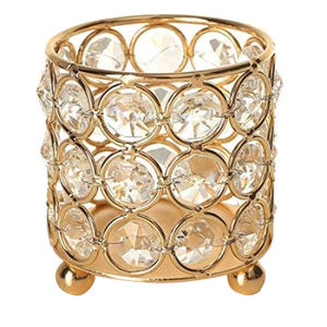 Ensemble de bougies fini plaqué laiton votif fabriqué à la main pour bougie lumière support de dîner appareil vaisselle bougeoir - Product Image 6