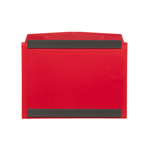 Porta Cartas Magnéticos DIN A5 Horizontal Rojo 2 Tiras Magnéticas Paquete de 10-SD2M/5110-01 - Product Image 1