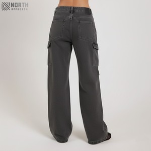 Jeans de Mezclilla Casuales de Pierna Recta y Corte Regular para Mujer, con Logotipo Personalizado 2025, Transpirables y de Secado Rápido para la Temporada de Invierno - Product Image 6