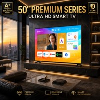 Téléviseur LED intelligent 4K professionnel pour hôtel et commerce, 55 pouces, écran en verre trempé, panneau CSOT de qualité A d'origine