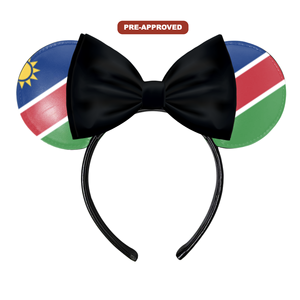 Diadema Personalizada Hecha a Medida con Orejas de Ratón, Diseño Pre-Aprobado, Bandera de Namibia H.E.R. Accesorios - Product Image 1