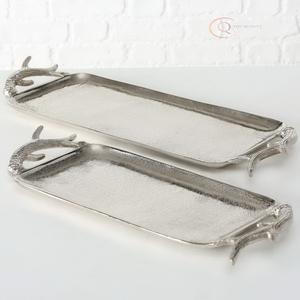 Bandeja Decorativa de Metal Premium para Decoración de Sala de Estar |   Diseño Elegante y Duradero - Product Image 2