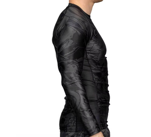 Custom Bjj Shirt <b>Surf</b> Polyester Rash Guard Long <b>Printed</b> Sleeve Sublimated Rash Guard Upf protection Uv Mma Rash Guard for Men - Product Image 5