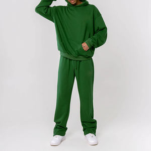 Chándal para hombre de alta calidad de algodón 100%, ropa de gimnasio con capucha personalizada, ajuste holgado, transpirable para ejercicio de invierno, precio de fábrica - Product Image 4